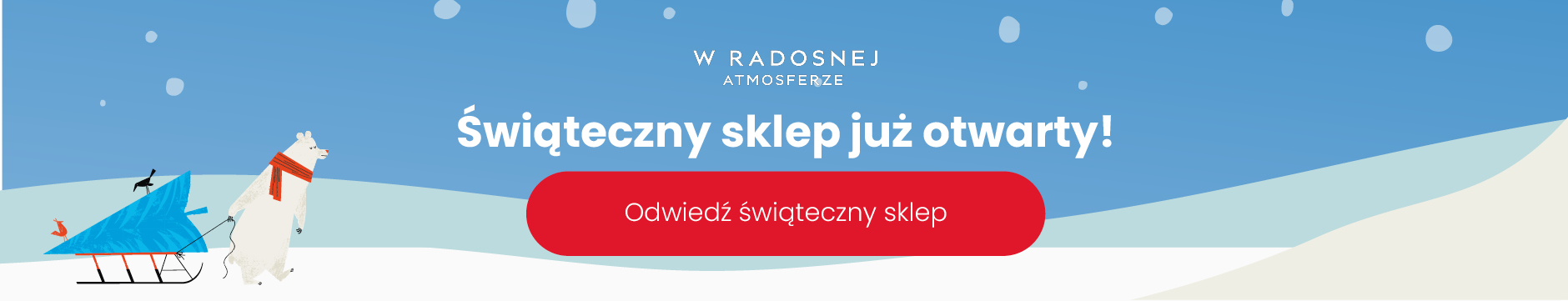 Świąteczny sklep jest otwarty HP Banner-Polish